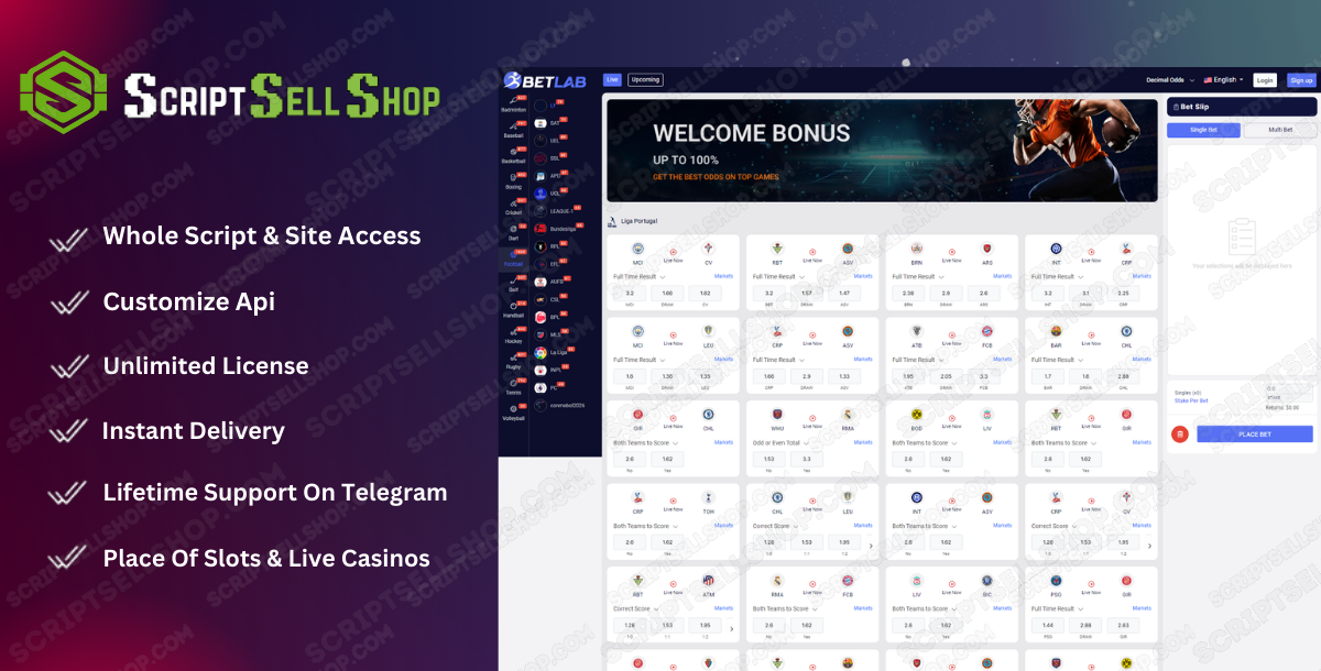 Betlab Betting Site Script