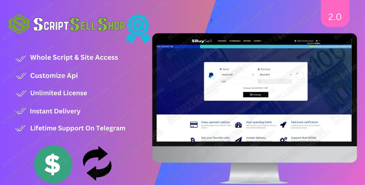 Best Dollar Buy SELL PHP Script, Exchange your Money