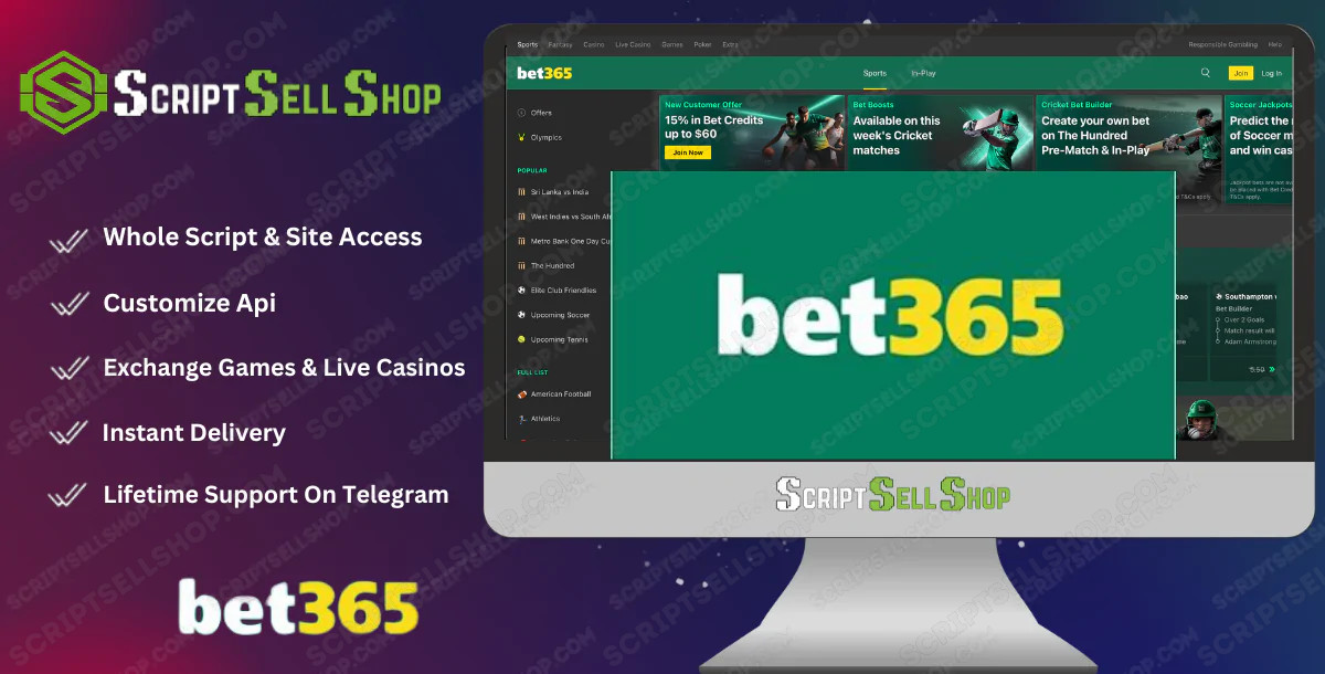 Bet365 Betting Site Script Source Code
